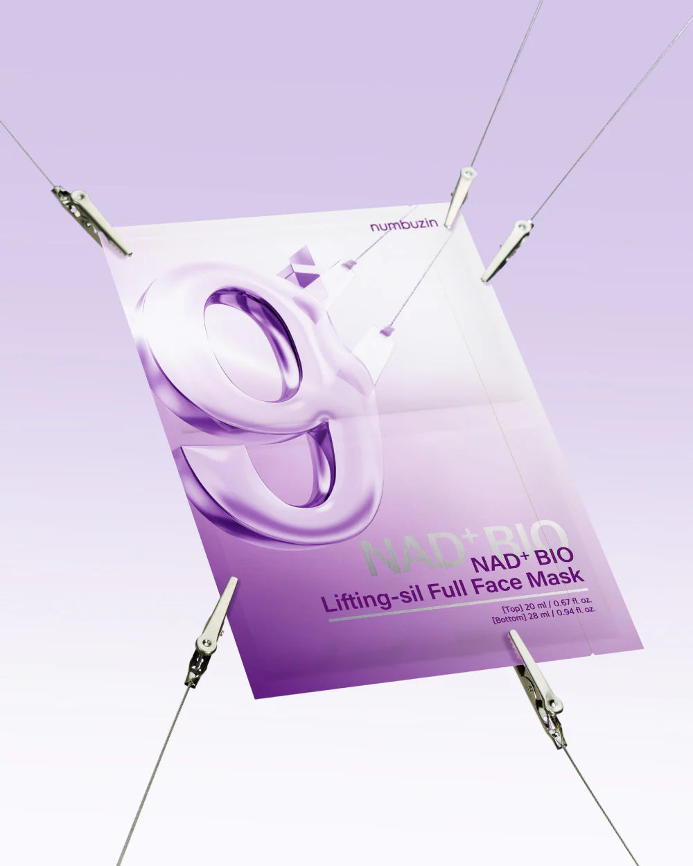 numbuzin No.9 NAD+ BIO Lifting-sil Full Face Mask 4pcs