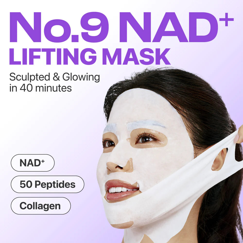 numbuzin No.9 NAD+ BIO Lifting-sil Full Face Mask 4pcs