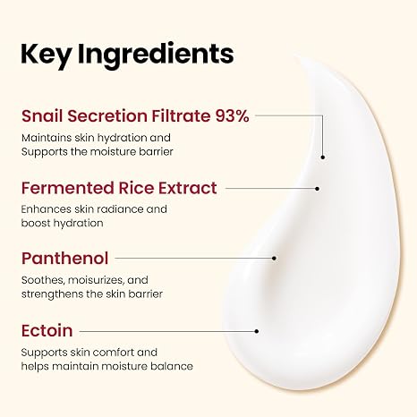 K-SECRET SEOUL 1988 Cream : Snail Mucin 93% + Rice 100ml