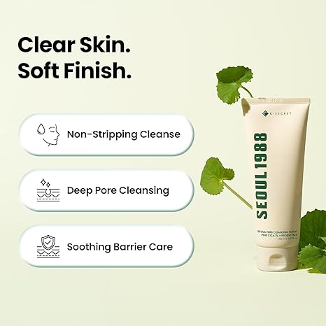 K-SECRET SEOUL 1988  Cleansing Foam : Pine Cica 1% + Probiotics 150ml