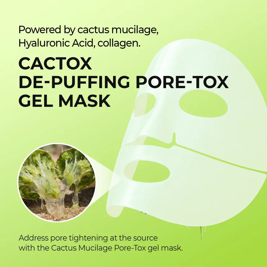 Dr.Melaxin - Cactox Jelly Cream Booster & Pore Relief Hydrogel Mask Set 4pcs