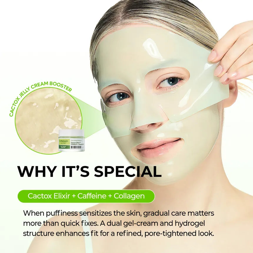 Dr.Melaxin - Cactox Jelly Cream Booster & Pore Relief Hydrogel Mask Set 4pcs