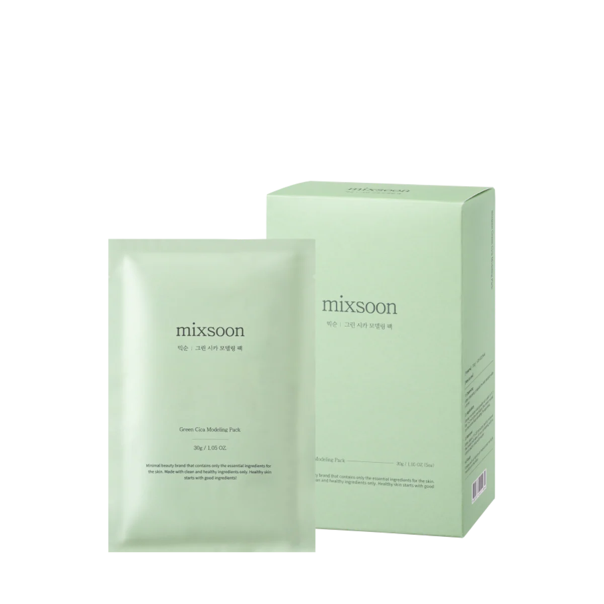 mixsoon Green Cica Modeling Face Mask 1pc