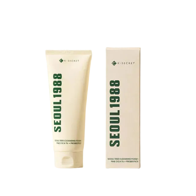 K-SECRET SEOUL 1988  Cleansing Foam : Pine Cica 1% + Probiotics 150ml