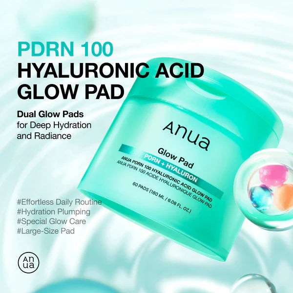 Anua PDRN 100 Hyaluronic Acid Glow Pad 60pads