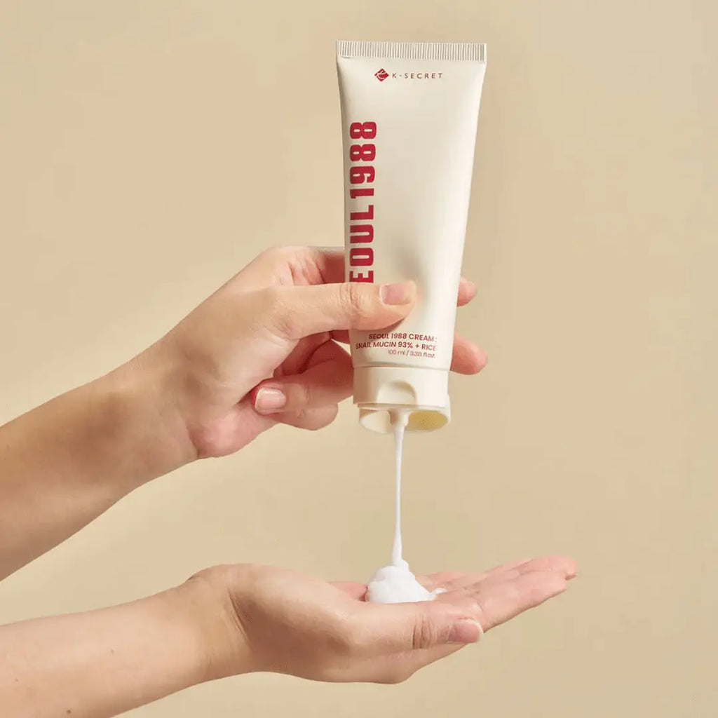 K-SECRET SEOUL 1988 Cream : Snail Mucin 93% + Rice 100ml